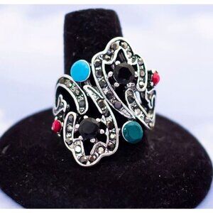 Vintage Victorian Multi Stone Ring - S13